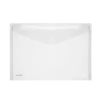 FolderSys Dokumententasche 40101-04, A4 quer, transparent farblos, Polypropylen (PP), Klettverschluss 4250037409390 FolderSys 10 Stück