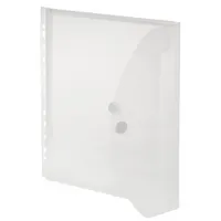 FolderSys Dokumententasche 40109-04, A4, transparent farblos, Polypropylen (PP), Klettverschluss 4250037420722 FolderSys 10 Stück
