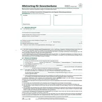 RNK Mietvertrag für Gewerberäume A4 3 Blatt