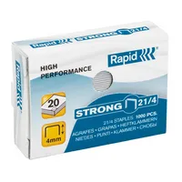 Rapid Heftklammern High Perfomance Strong 21/4, 24863400, Stahldraht verzinkt, Heftleistung 20 Blatt max. 7313468634001 Rapid 1000 Stück