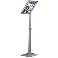 FRANKEN Infoständer silber DIN A3 42,0 x 30,0 x 91,0 - 131,0 cm, 1 St.