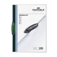 Durable Klemmhefter SWINGCLIP 30 226005, A4 transparent/grün, für ca. 30 Blatt, Polypropylen (PP) 80g 4005546205243 Durable