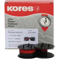 Kores Farbband 13 mm x 4 m (B x L) schwarz/rot