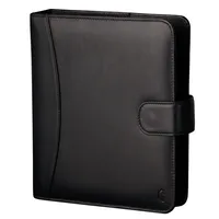 Chronoplan Ringbuch A5 Standard Compact Vollrindleder schwarz mit Lasche 4004182501726 Chronoplan