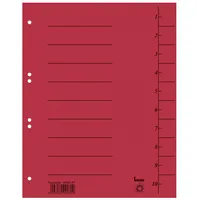 Bene Trennblätter 97300RT A4 rot 250g  9003260990778 Bene 100 Stück