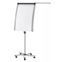 Franken Flipchart EuroLine Mobil, F2016, 70x103cm (BxH), silber, mit Rollen, mit 1 Seitenarm 4016946218047 Franken