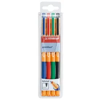 Stabilo Tintenroller Point Visco 4er-Etui farbig sortiert 4006381360616 Stabilo 4 Stück