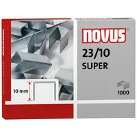 Novus Heftklammern SUPER 23/10, 042-0531, Stahldraht verzinkt, Heftleistung 20-70 Blatt max. 4009729006948 Novus 1000 Stück