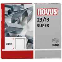 Novus Heftklammern SUPER 23/13, 042-0533, Stahldraht verzinkt, Heftleistung 100 Blatt max. 4009729007211 Novus 1000 Stück