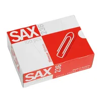 Sax Aktenklammern 1-236-00, 50mm, Metall verzinkt silber 9002219040373 SAX 1-236-00 100 Stück
