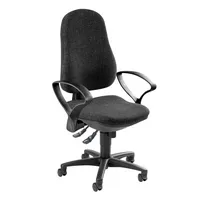 Topstar Bürostuhl Support SY, anthrazit / schwarz, mit Armlehnen, bis 110kg, ohne Kopfstütze 4014296477831 Topstar