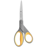 Westcott Büroschere TITANIUM Super, Edelstahl, rostfrei, titanbeschichtet, 21cm, grau-gelb 4027521304819 Westcott