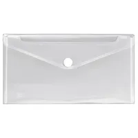 Veloflex Dokumententasche Crystal 4571 000, Din Lang, transparent farblos, Polypropylen (PP), Klettverschluss 4000225056765 Veloflex