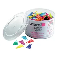 Laurel 500 Laurel Büroklammern farbsortiert Kunststoff 4001782108416 Laurel 500 Stück