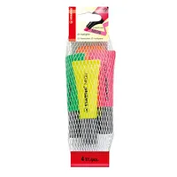 Stabilo Textmarker-Set neon, 72/4-1, Etui, 4-farbig sortiert, 2-5mm Keilspitze 4006381401326 Stabilo 4 Stück