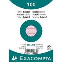 Exacompta Karteikarte DIN A6 liniert