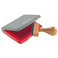 Pelikan Stempelkissen 337725 No3E Größe 3 rot getränkt ohne Öl 7x5cm im Kunststoffgehäuse