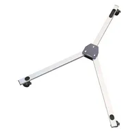 Magnetoplan Tafelstativ Dreiarmfuß mit 3 Rollen Lenkrolle feststellbar Aluminium silber/schwarz 4013695016375 magnetoplan 12270100