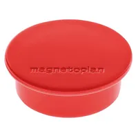 Magnetoplan Haftmagnet Discofix Color, 1662006, Rund, 40mm Ø, rot, 2200g 4013695010861 Magnetoplan 10 Stück