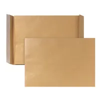 Bong Faltentaschen Posthorn 00014341, E4, ohne Fenster, haftklebend, 40mm-Falte, 130g, braun 4026283050477 Bong 250 Stück