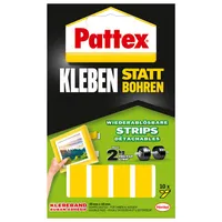 Pattex Klebestrips 9H PXMS1 Montage Klebe-Strips PXMS1, 10 Stück, 20x40mm (BxL), doppelseitig, wiederablösbar 4015000405065 Pattex 10 Stück
