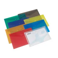 Rexel Dokumententasche Carry Folder 16128as, A4, farbig sortiert-transparent, Polypropylen (PP), Druckknopfverschluss 5028252030465 Re