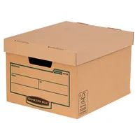 Fellowes Archivbox Earth Budget Box 4472401, A4, braun, innen 39x32x25cm (TxBxH), Karton 0043859670635 Fellowes