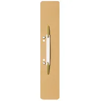 Leitz Heftstreifen lang 37000011, 6x30,5cm (BxL), Recyclingkarton mit Kunststoffdeckleiste, chamois 4002432413232 Leitz 25 Stück