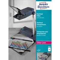 AVERY Zweckform Kopierfolie 3561, A4, für S/W-Laserdrucker, Farb-Laserdrucker, S/W-Kopierer, Farb-Kopierer, 0,13mm, Overhead-Folie, transparent  50 Stück