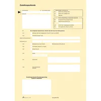 RNK Postzustellungsurkunde 2046 A4 gelb 2 Seiten, für förmliche Zustellung  4002871204606 RNK