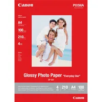 Canon Fotopapier GP-501 Glossy Everyday Use 0775B001, A4, für Inkjet, 200g weiß hochglänzend einseitig bedruckbar 4960999293929 Canon 100 Blatt