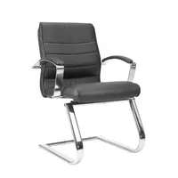 Topstar Besucherstuhl TD Lux 15, schwarz / chrom, ohne Armlehnen, Freischwinger 4014296487403 Topstar