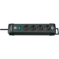 brennenstuhl® Steckdosenleiste Premium-Line 4 Steckdosen schwarz