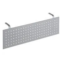 Geramöbel Schreibtisch Flex, manuell höhenverstellbar, 68-82cm (H), 180x80/100cm (BxT), Freiform, grau / silber 4038933175638 Geramöbel