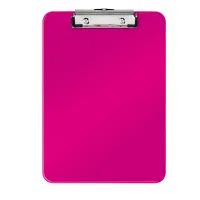Leitz Klemmbrett WOW 3971-00-23, A4, pink metallic, Polystyrol, inkl Aufhängeöse 4002432107278 Leitz