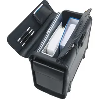 Alassio SILVANA Trolley-Pilotenkoffer aus edlem Leder schwarz 4021068927050 Alassio