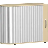 Geramöbel Aktenschrank Flex S-382101-AA, Kunststoff/Holz, 2 OH, 100 x 83 x 40 cm, silber/ahorn 4038933059297 Geramöbel
