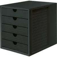 HAN Schubladenbox System-Box Karma 14508-13 schwarz/schwarz 5 Schubladen geschlossen 4012473145825 HAN