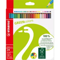 Stabilo Buntstifte-Set GREENcolors, 6019/2-24, farbig sortiert, sechskant, Packung 4006381390682 Stabilo 24 Stück