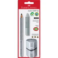 Faber-Castell Bleistift-Set GRIP Set, 111996, Härte B, 4,5mm, silbergrau 4005401119968 Faber-Castell