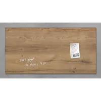 Sigel Glas-Magnetboard artverum GL 258, 91x46cm, braun, Design Natural Wood 4004360843976 Sigel