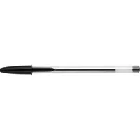 Bic Kugelschreiber Cristal Value Pack transparent/schwarz Mine 0,4mm Schreibfarbe schwarz Promo 90+10 3086123278240 Bic 100 Stück