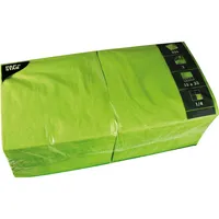 Papstar Serviette 3-lagig 33x33cm 1/4 Falz 3-lagig apfelgrün unifarbig 4002911816561 Papstar 250 Stück