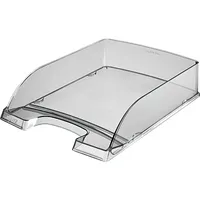 Leitz Briefablage Plus 5226-00-92, A4 / C4, grau-transparent, Polystyrol stapelbar 4002432374700 Leitz