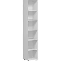 geramöbel Aktenregal Flex lichtgrau 40,0 x 40,0 x 216,0 cm, 1 St.