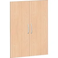 Geramöbel Flügeltürensatz 3 OH Buche für Regalbreite 80 cm 2 Stück