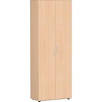 Geramöbel Akten-/Garderobenschrank Flex S-386128BB, Holz abschließbar, 2 OH, 80 x 216 x 42 cm, buche 4038933481869 Geramöbel