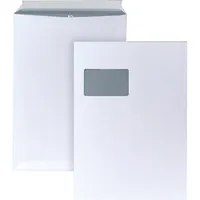 Bong Versandtaschen Posthorn 05270478, C4, mit Fenster, haftklebend, 90g, weiß 4040134057217 Bong 250 Stück