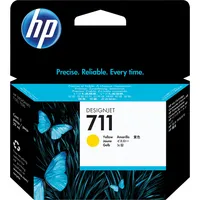 HP 711 Gelb 29 ml Original Druckerpatrone (CZ132A) mit originaler HP Tinte, für DesignJet T120, T125, T130, T520, T525, T530 Großformatdrucker sowie den HP 711 DesignJet Druckkopf