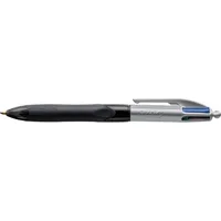 Bic Vierfarbkugelschreiber 4 Colours GRIP 8922931, blau / schwarz / rot / grün, 0,4mm, nachfüllbar 3086123372382 Bic